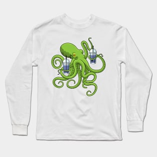 Octopus Bubble tea Long Sleeve T-Shirt